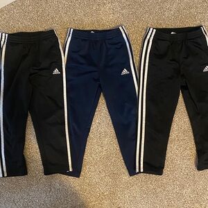 Adidas Kids' Black and Navy Joggers Trio